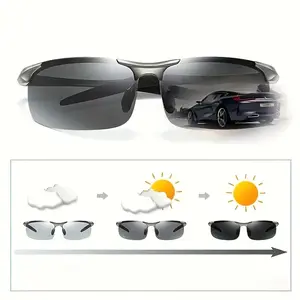 Polarized Photochromic Sunglasses | For Men & Women, Day & Night Driving & Outdoor UV Protection