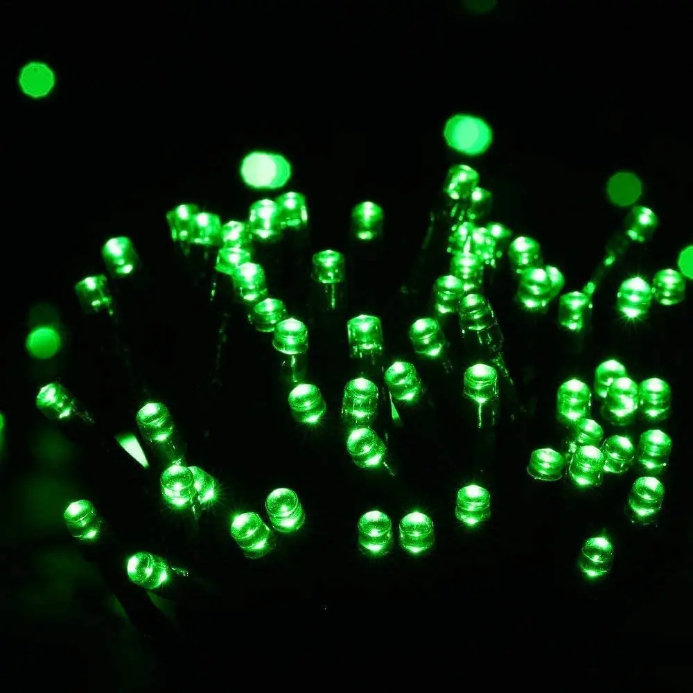 Professional title: "Outdoor Solar Christmas Lights, 2 Pack 72Ft 200 LED String Lights with 8 Modes, Waterproof for Patio, Garden, Party, Tree, Holiday, Wedding Decorations - Green"