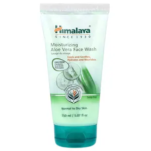Himalaya Moisturizing Aloe Vera Face Wash, 5.07 fl oz (150 ml)