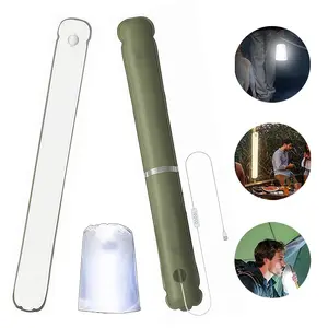 Outdoor Foldable Inflatable Camping Light – Waterproof IP66 Magnetic Lantern with 4 Lighting Modes, Portable Tent Light, Lightweight Inflatable Tube Lamp for Camping, Hiking, Fishing, Emergency, Backyard, Travel, and Indoor Use