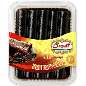 Roll Lavashak Pomegranate Juicy Sour Fruit Leather Persian Snack Middle Eastern Halal Bold Flavor Timeless Tradition (1 Pack, 250, Gram)
