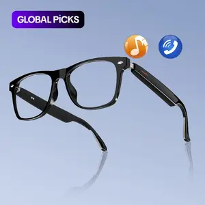 Smart Glasses, Wireless Headphone Smart Glasses with Transparent Lenses for Listening to Music & Calling, Creative Smart Sports Sunglasses with Mic for Home & Daily Use, Multifunctional Smart Glasses #GLOBAL PICKS