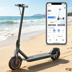 Electric Commuter Scooter for Adults – 8.5" Solid Tires, 350W Motor, 19MPH Top Speed & Long-Range Battery, Dual Braking System, Smart App Connectivity