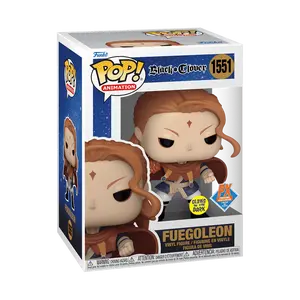 Funko Pop! Black Clover - Fuegoleon (Glow) #1555 Exclusive (Sticker may vary) Collectible Pop Vinyl Figure
