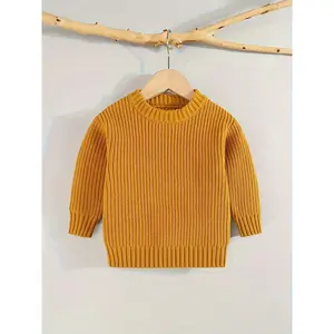 Boys' Cozy Rayon Knitted Sweater, Kids' Fashion Outerwear
