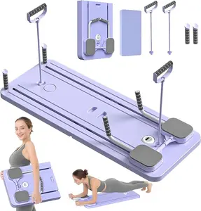 UMAY Home Pilates Reformer, Ab Exercise Board, Abs Workout Equipment for Abdominal & Core Strength Training, Exercise Board for Home Gym Fitness，Foldable