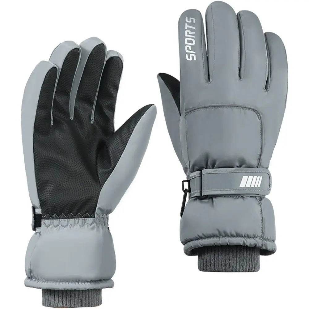 Men's Ski Gloves Windproof Waterproof Non-Slip Touchscreen Fleece Lined Thick Outdoor Winter Active Hiking Cycling Warm Gloves