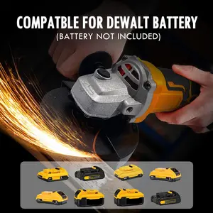 Cordless Angle Grinder for DEWALT 20V MAX Battery, With 11000 RPM Brushless Motor and 3 Variable Speeds, Angle Grinder for Cutting, Griding, Polishing.(Without Battery)