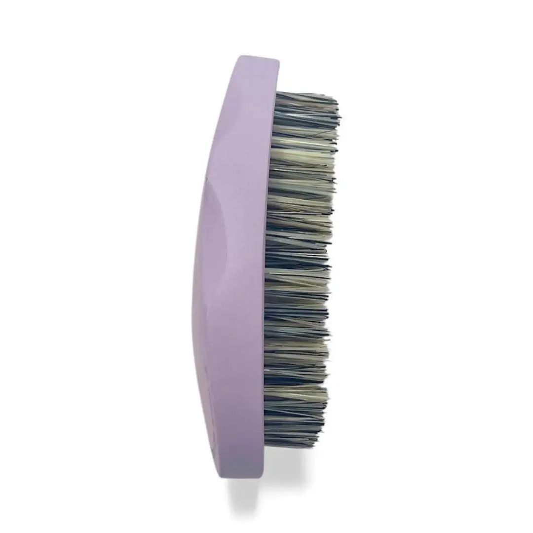 JIGGSAWMILLIONS Hard Wave Drop Brush with  Bristle Curved Brushes for Men and Women - Purple Wave Drop Mixed Tone Hard Bristles