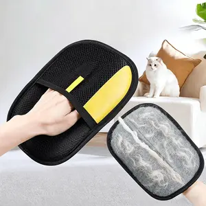 Pet Hair Remover Glove, Electrostatic Removal Gloves for Pet Hair, Pet Hair Remover Gloves for Dog & Cat, Reusable Pet Hair Remover Glove for Carpet, Couch, Clothing, Furniture（Need to be used horizontally brush shedding