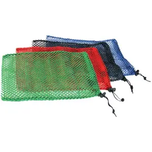 212 MAIN Equinox 146353 Nylon Mesh Drawstring Bag, 7" x 10" with Double Seams & Cordlock for Wet Gear Storage, Sports & Outdoor Fishing, Waterproof Storage Bag