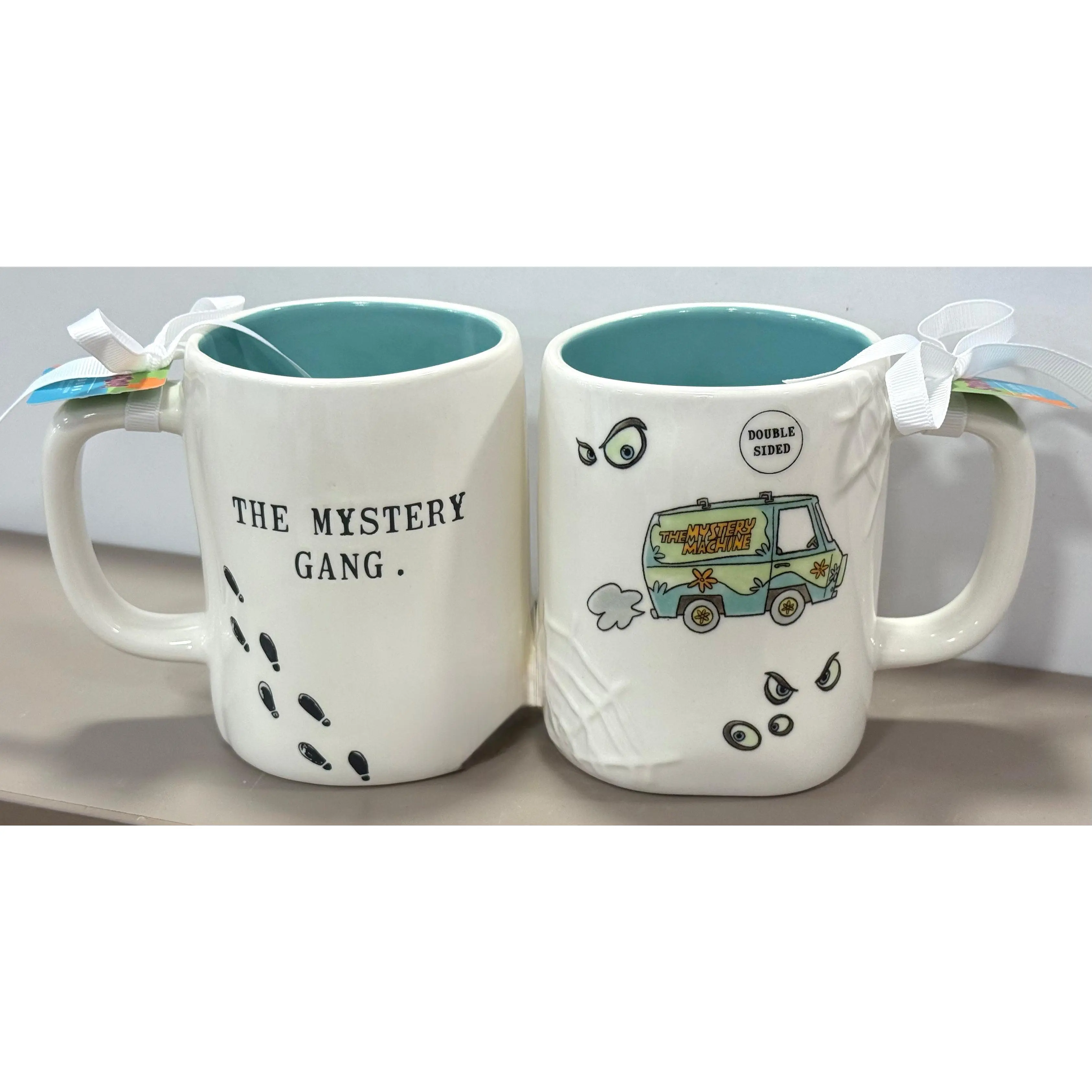 New Rae Dunn x Scooby Doo new release white ceramic Halloween coffee mug MYSTERY GANG