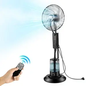 VEVOR Misting Fan, More than 2700RPM Motor Mister Fan, Mister Cooling Fans with 2.38 gal Water Tank, 10000mAh Battery, 4-Speed Wind 5 Lighting Modes, Water Cooling Fans for Indoor, Outdoor, PatioVEVOR Super Brand Day