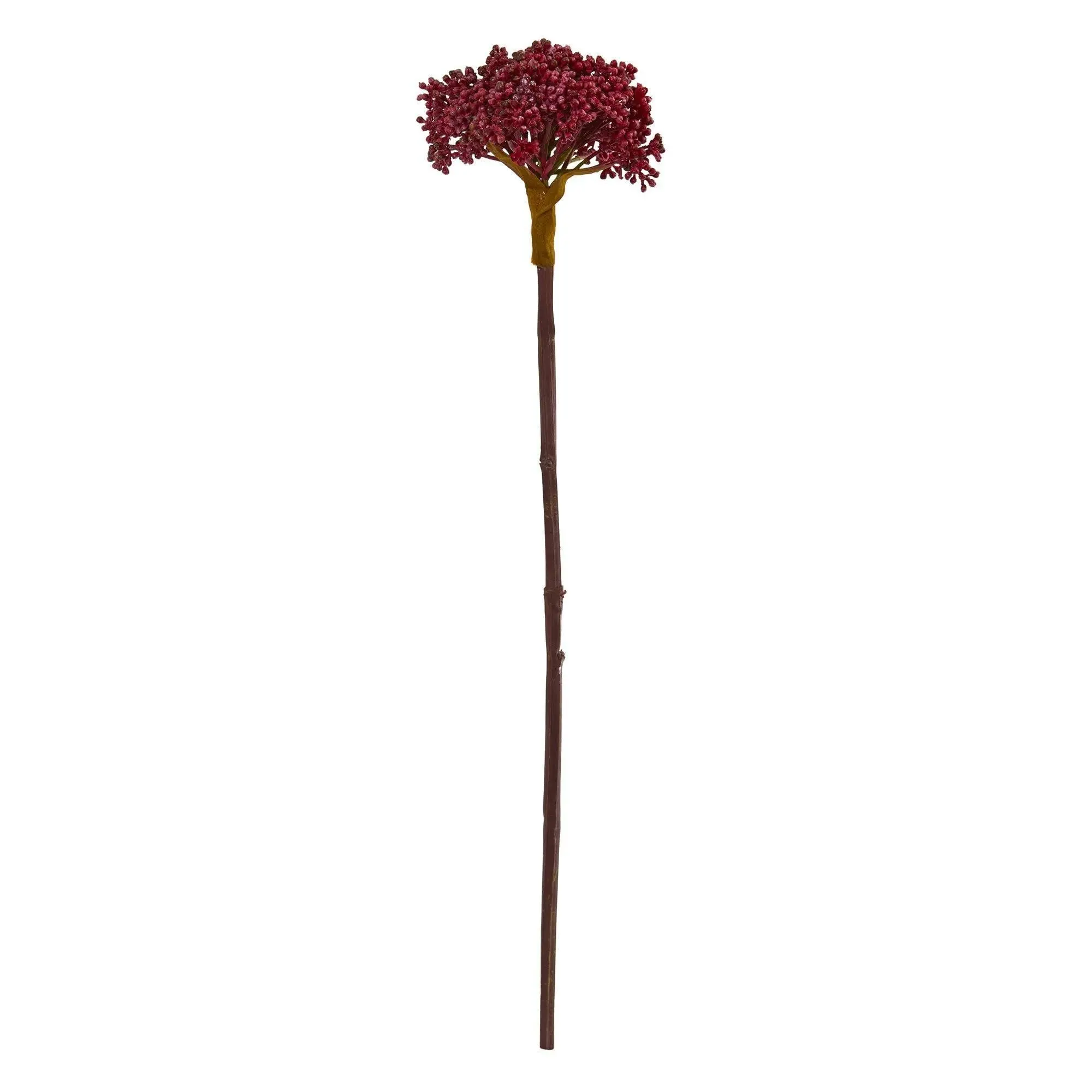 22 in Realistic Faux Sedum Succulent Synthetic Plant Set (12 Pieces) - Decorative Fake Greenery, Fake Flower Plants, Faux Floral Arrangement for Home Decor, Vase Display
