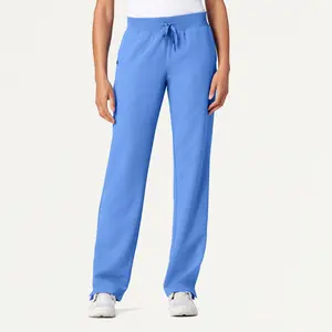Xenos Essential Knit-Waist Scrub Pant - Ceil Blue