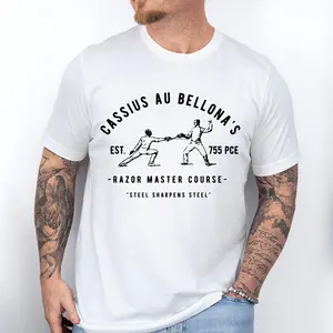 Cassius Razor Trainer T-Shirt, Red Rising Merch, Howler, Book Lover Gift Unisex Tee Casual Cotton