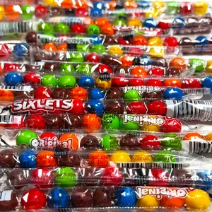 Original Sixlets Chocolatey Candy, 18 Tubes Nostalgic Bulk Pack. Perfect for goodie bags, Nut-free, gluten-free treat Snack Bonbon Sweet Halloween