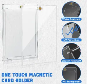 3x Magnetic Card Holder Cases