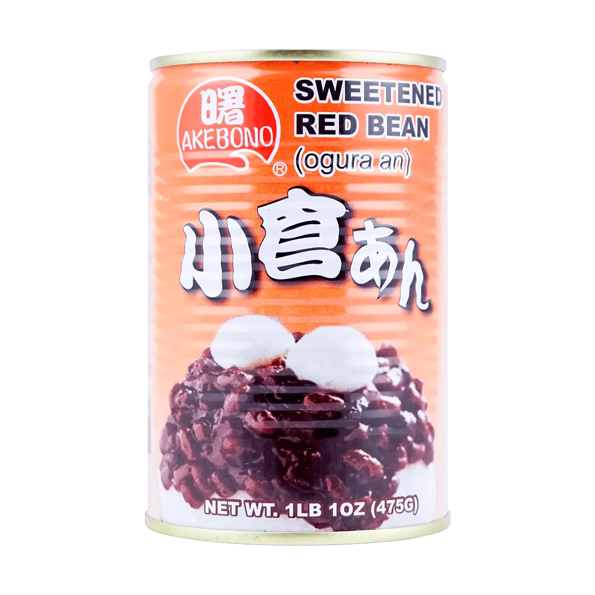 AKEBONO Sweet Red Bean Canned 475g | Ready-to-Eat Adzuki Beans for Baking