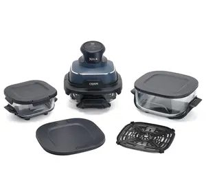 Ninja Crispi 4-in-1 Portable Glass Air Fryer Cooking System w/3 Containers