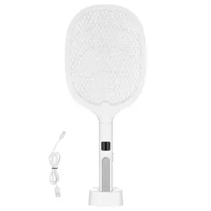 VEVOR Electric Fly Swatter, Zapper Racket with 3 Layers Mesh Digital Screen Display, Dual Modes Fly Killer with 1500mAh Battery Rechargeable for Home, Bedroom, Kitchen and Patio, WhiteVEVOR Super Brand Day