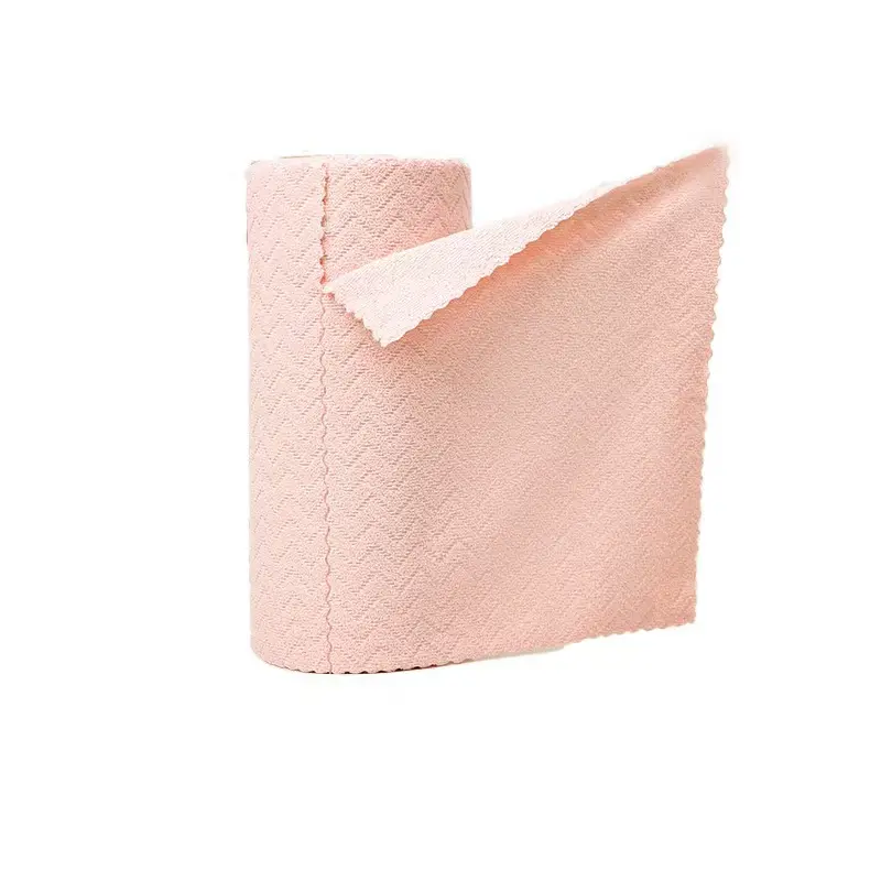 How's My House Microfiber Cleaning Cloth Roll , Tear Away Microfiber Towels, 12" x 12", Reusable, Washable, Scratch Free, Ultra Absorbent Dish Rags for Car, Home, Garage or Shop Household Items Smooth