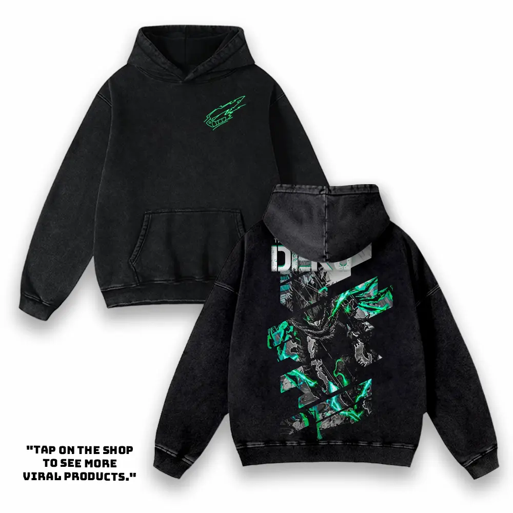 Deku My Hero Academia Vintage Washed Cotton Oversized T-Shirt, Sweatshirt, Hoodies– Wrestling Inspired Graphic Tee, good Graphic T-Shirts Streetwear Seamless Top Fabric Menswear shirts men Crew Neck