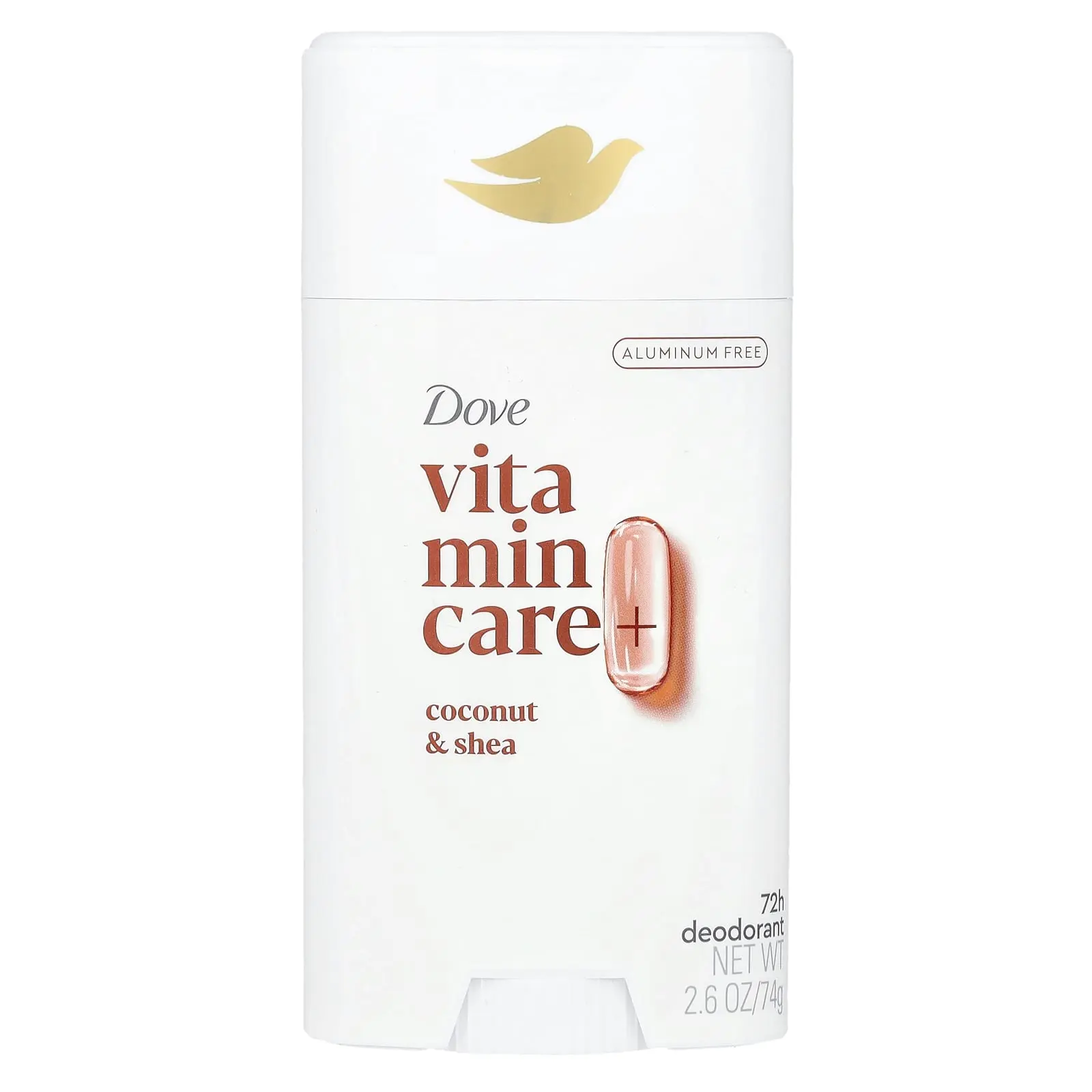 Dove Vitamin Care+ Deodorant, Coconut & Shea, 2.6 oz (74 g)