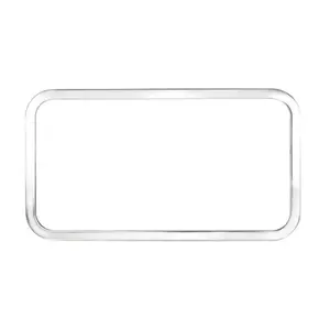 United Pacific 21723– Peterbilt Stainless Rear Sleeper Window Trim – 36" x 19"