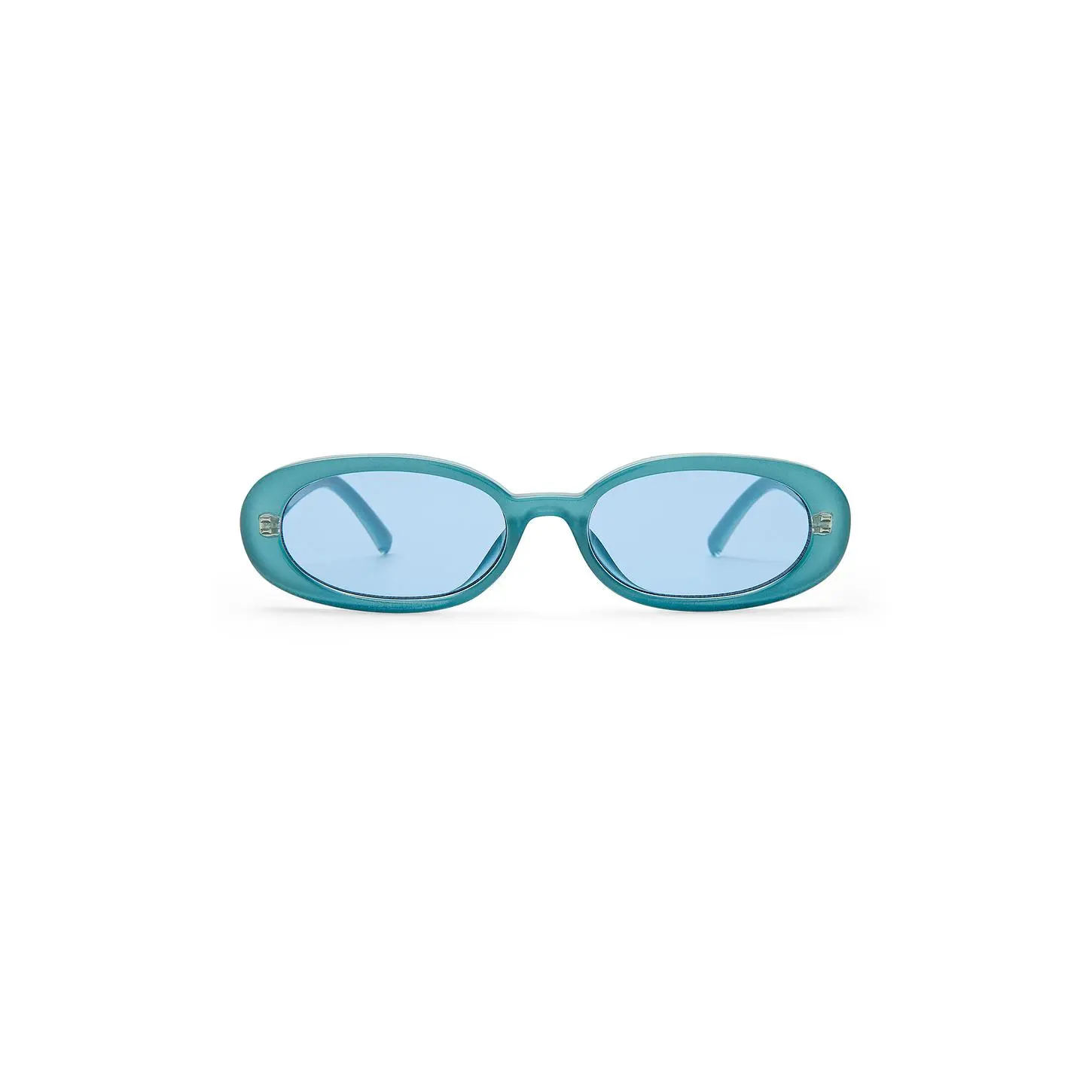 Le Specs Outta Love Sunglasses in Blue Pearl & Blue Tint