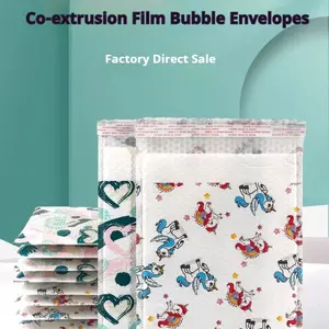 5pcs Multicolor Self-Adhesive Waterproof Tear-Resistant Shockproof Thick Bubble Bags, Packaging Bag for Shipping, Storage, Clothing