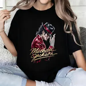 100 Percent Cotton Casual Style T-Shirt Michael Jackson Diamond Art Design Summer Wear Gift For Music Lovers #   Michael Jackson #   Jaafar Jackson #   biopic #   music legend