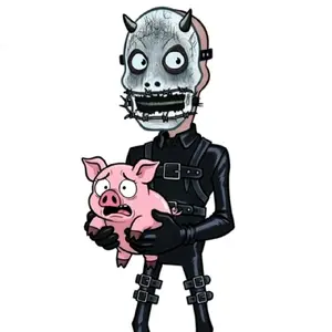 3" Crass Character Sticker 3 pack - Unique Designs based on the Maniac himself.