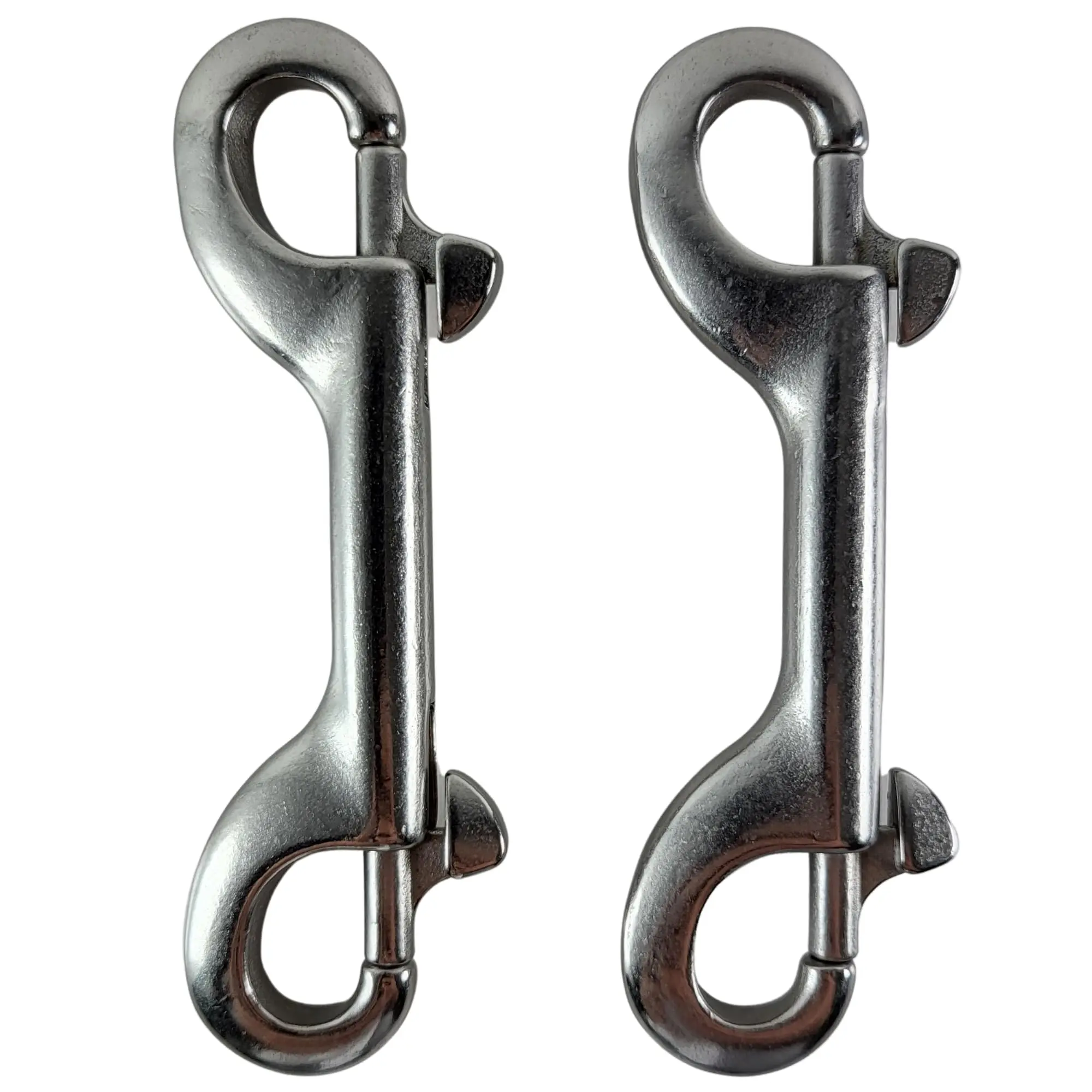 Aquatic Hunt - Marine Grade 4" (100mm) Double Ended Clips/Bolt Snaps with SS316 Spring (4" (100mm), Stainless Steel)