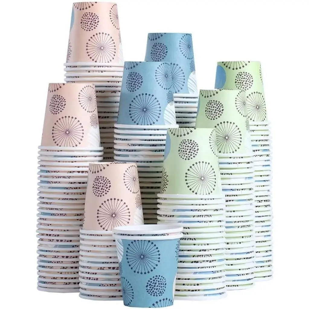 [300 Pack 3 oz Paper Cups, Disposable Bathroom Cups, Small Mouthwash Cups, Mini Paper Cups 3 Ounce for Bathroom