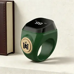 Muslim Islamic Tasbih Ring | 33/99 Zikr Vibration Reminder + Azan Prayer Alerts | Smart APP Reminder for Prayer Times, Waterproof and Durable Design for Meditation