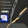 Men's Retro Stainless Steel Foldable Manual Razor - 100-Blade Refill Set, Heavy-Duty Multifunctional Shaving Tool, Half Blade Comp., Long-Lasting, Portable, Anti-Dandruff, Daily Personal Care Gadget, Suitable for Home & Travel