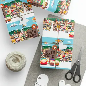 South Park Full cast Cartoon Comedy Birthday Gift Wrapping Paper Holiday