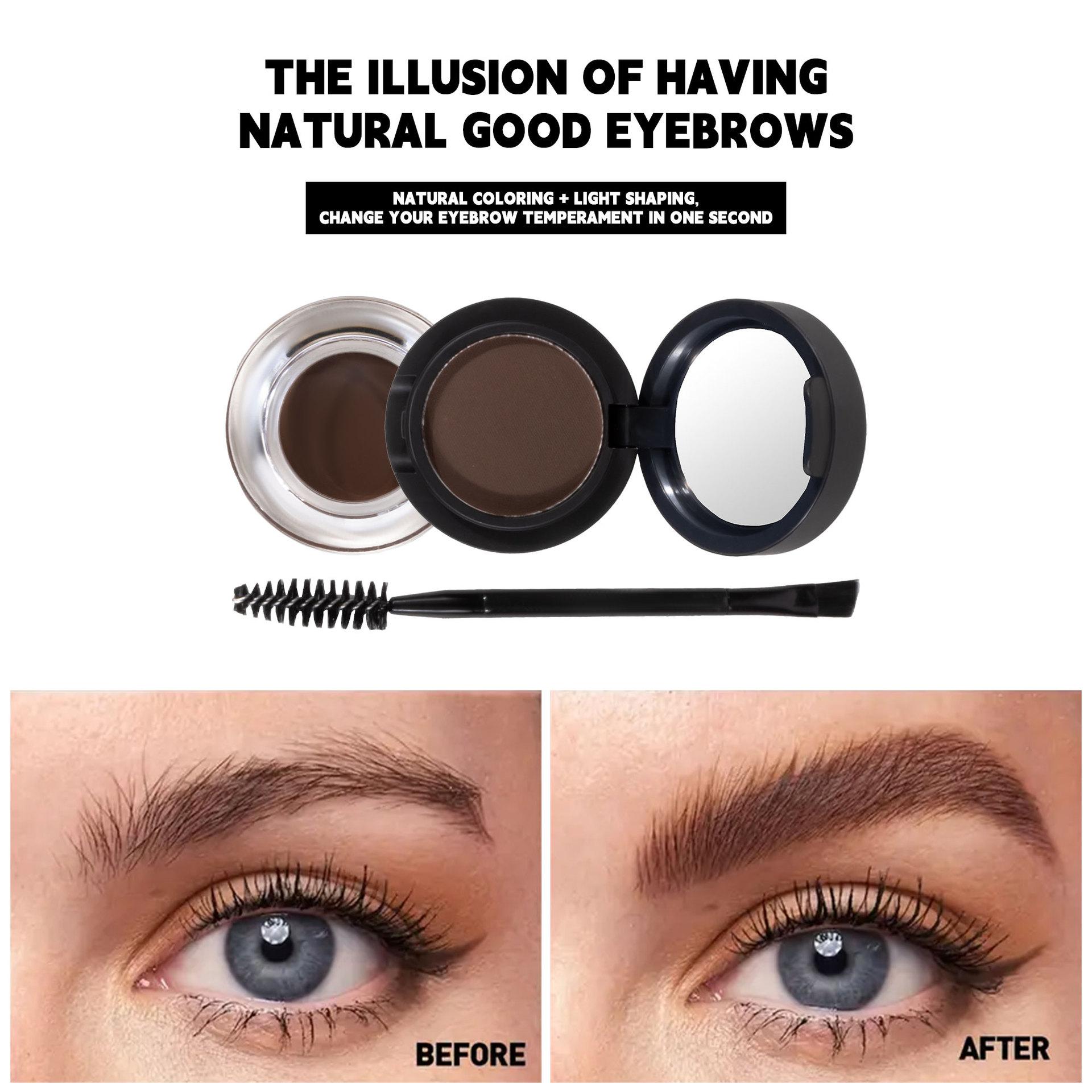 Dual Layer Brow Powder & Gel Set with Brush | Long-Lasting Natural 3D Eyebrow Makeup | Easy to Apply for Daily Use Dual Layer Brow Powder & Gel Set with Brush | Long-Lasting Natural 3D Eyebrow Makeup | Easy to Apply for Daily Use