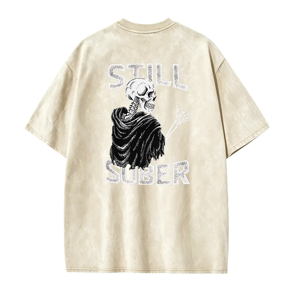 Still Sober Shirt Funny Sobriety Men T-Shirt Skeleton Man Gift Soberversary Gift Addiction Recovery Shirt Sober AF Tee