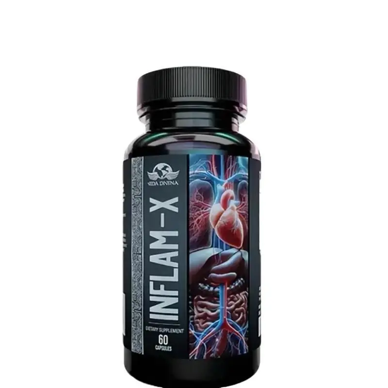 Vida Divina Inflam-X Supplement Natural 60 Capsules Anti-Inflammatory Formula for Health & Wellness Dietary Supplement