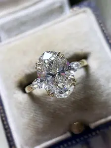 Elegant Women's Fashion Solitaire Ring with Zirconia Stone, Perfect for Valentine's Day, Weddings, Parties, Birthdays & Anniversaries, Gift Ready, Solitaire Engagement Rings