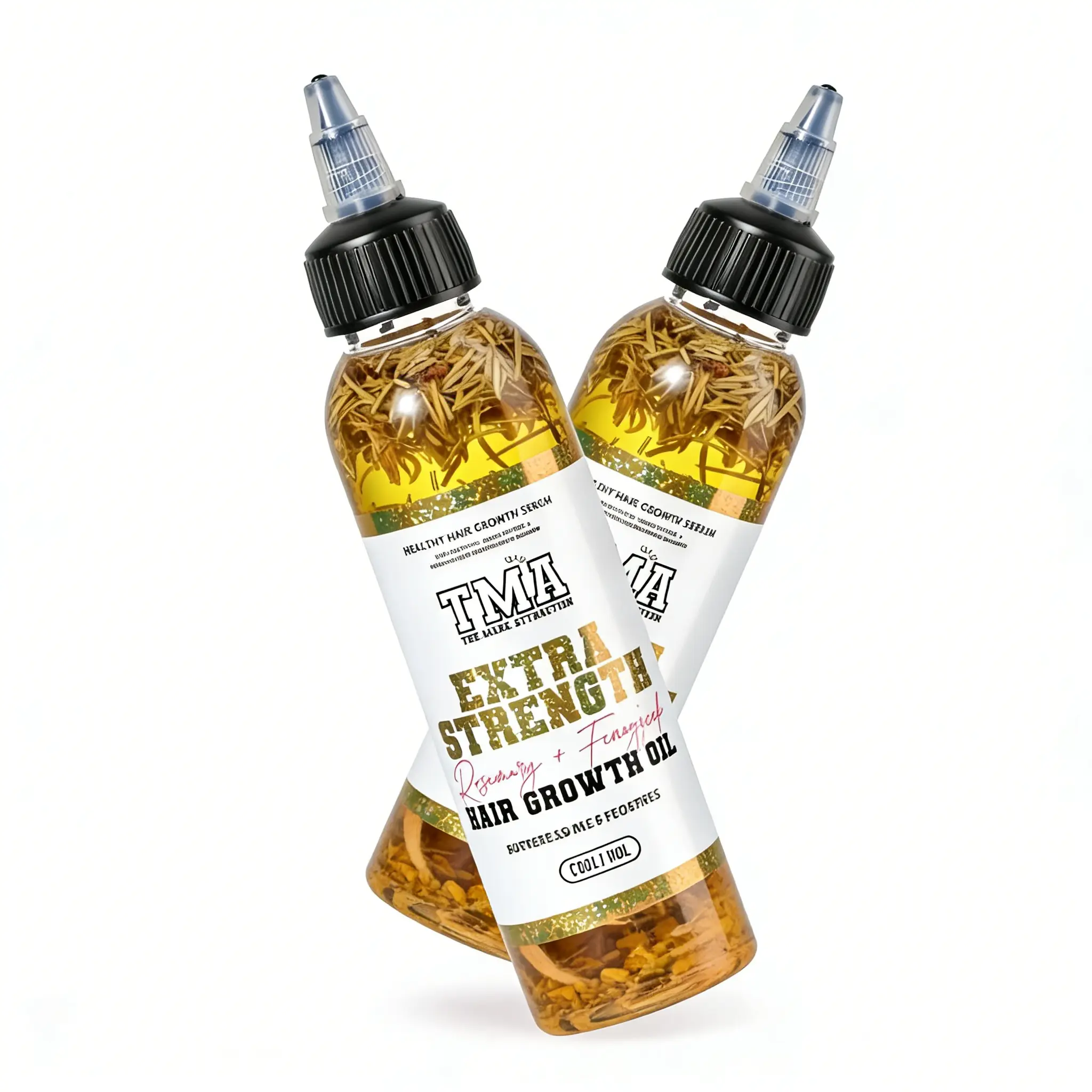 TMA Extra Strength Rosemary & Fenugreek Hair Growth Oil 4oz - The Mane Attraction Herb-Infused Oil, Nourishes Scalp, Fights Dandruff, Strengthens Follicles, Suitable for All Hair Types
