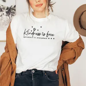 Minimalist T Shirt, Kindness Shirt, Motivational Shirts for Women, Christian Women Shirt, Inspirational Quotes Shirt, Kindness Is Free Sprinkle It Everywhere Shirt, Kindness Shirt, Anti Bully Gift, Positive Shirt, Kind People Shirt, Positive Quote Shirt,