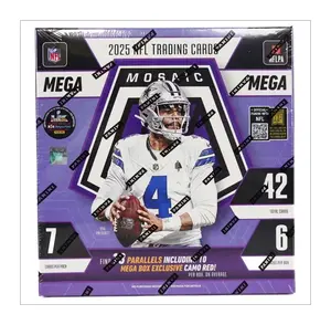 PYT Break | (5) 2025 Panini Mosaic NFL Football Hobby Mega Boxes (Camo Red) & (5) 2025 Panini Donruss Optic v3 Blaster Boxes (Pink) + (1) 2025 Score-A-Treat for a 4-Row Collectible Card Bin