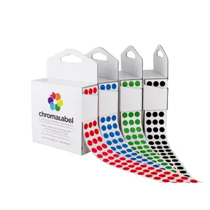 1/4" Permanent Round, Color-Code Dots in Easy-Dispense Box