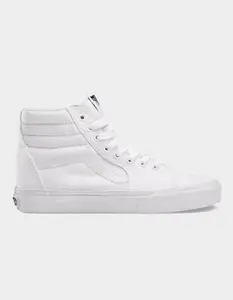 VANS  Mens Canvas Sk8-Hi True White Shoes