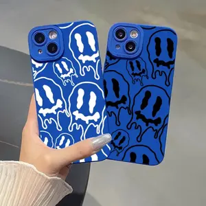 Creative Skull Pattern Silicone Phone Case, 1 Count Anti-fall Shockproof Decorative Phone Protector Cover, Phone Accessories Compatible With iPhone 11 14 13 12 Pro Max XR XS 7 8 6 Plus Mini Series, Protective