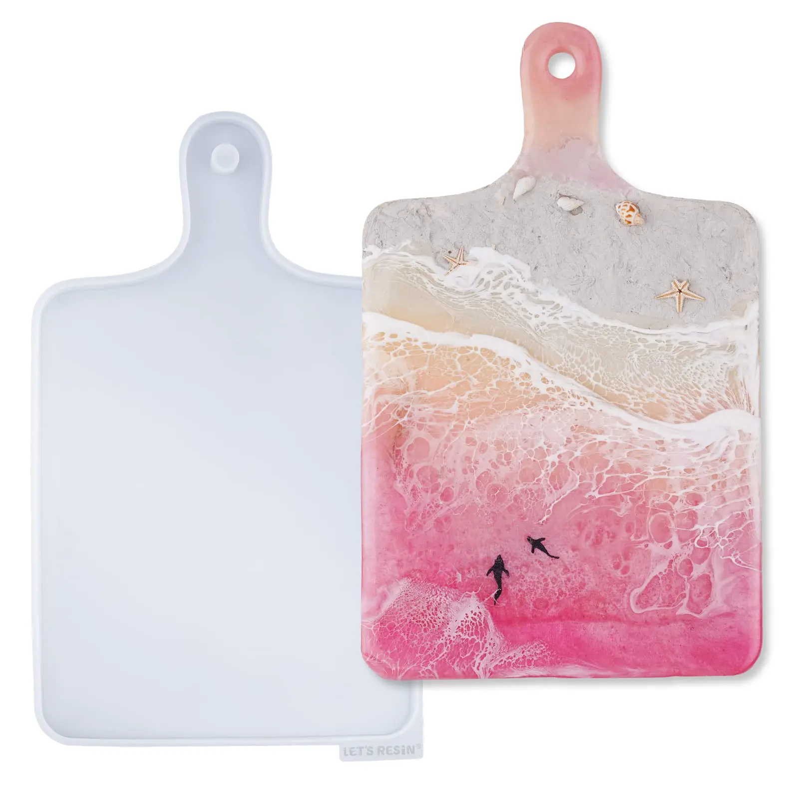 Large Silicone Resin Tray Molds for Rectangle Cutting Board, Resin Serving Tray, Resin Casting, Resin Art, Diy Crafts, Customization Coasters - LET'S RESIN
