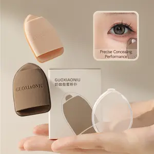 GaoXiaoniu Milk Coffee Finger Sponge Thumb Powder Puff Mini Makeup Tool, Small Detail Concealer, Air Cushion Foundation Pad, Beauty Puff